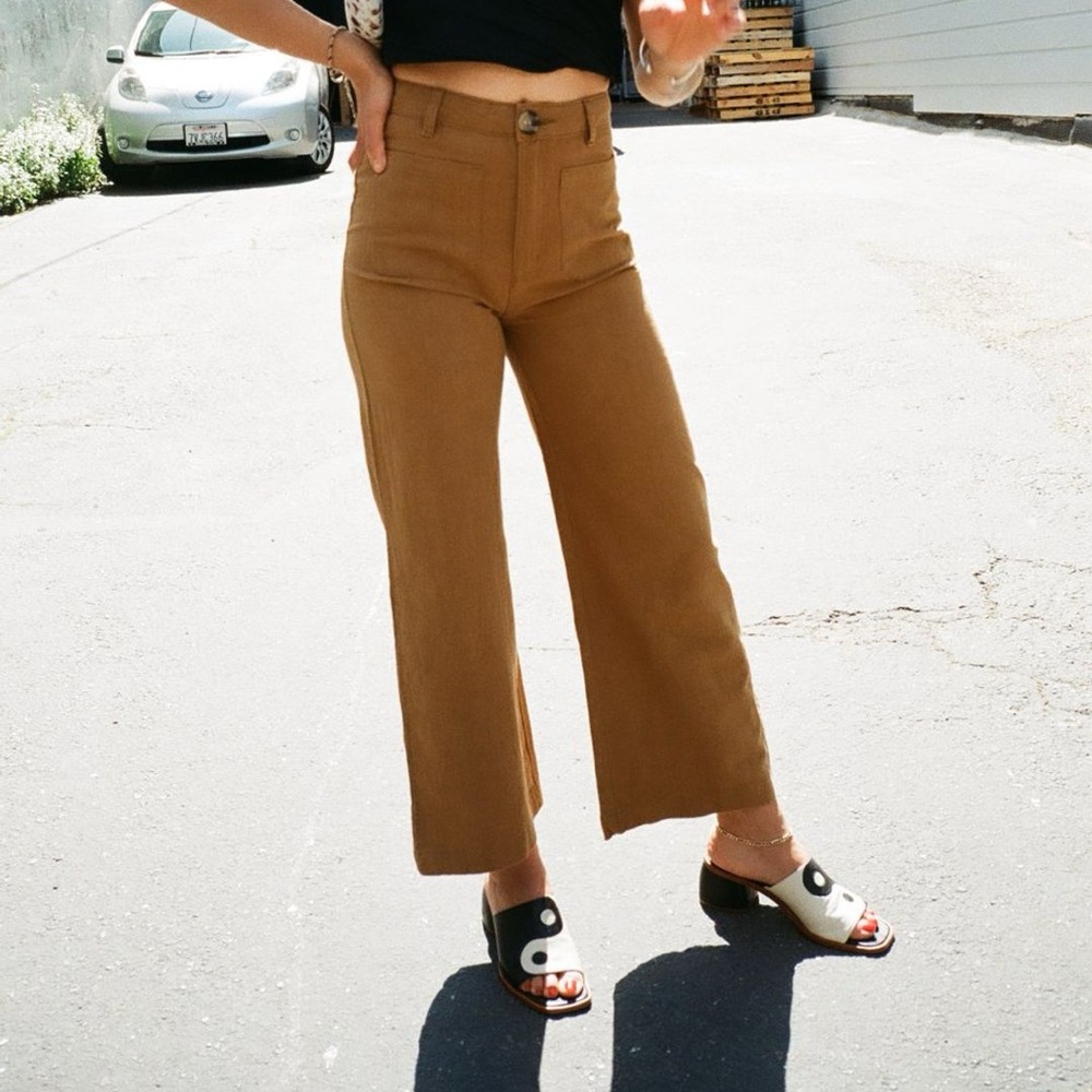 Rolla’s Sailor Ramie Pants in Tobacco